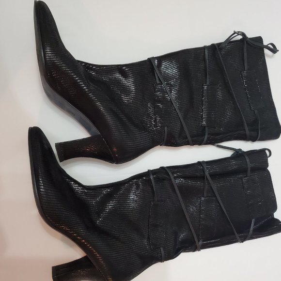 Thierry Rabotin Suede Mid-Calf Boots 6.5 - Picture 2 of 11